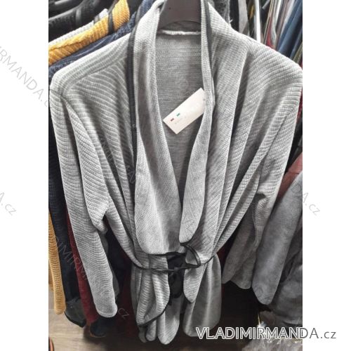 Cardigan so šnúrkou dámsky (uni sl) TALIANSKÁ MÓDA IM919922
