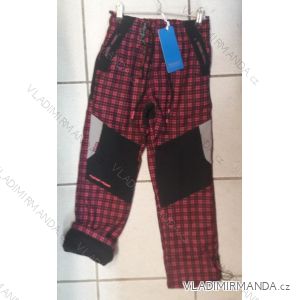 Nohavice outdoor manšestrové zateplené flaušom detské dorast mix chlapčenské dievčenské (116-146) GRACE TV519093
