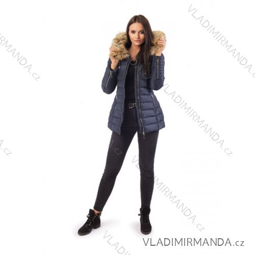 Bunda zimná s kožušinkou dámska prešívaná (SML-xl) MFASHION MF19M-211A