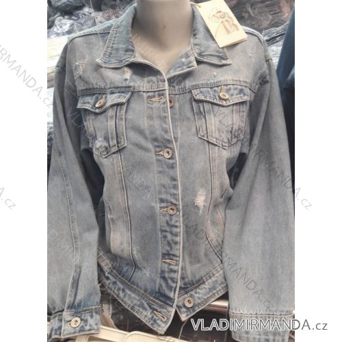 Bunda riflová jeans dámska (s-2xl) MOON GIRL SUN219GY882