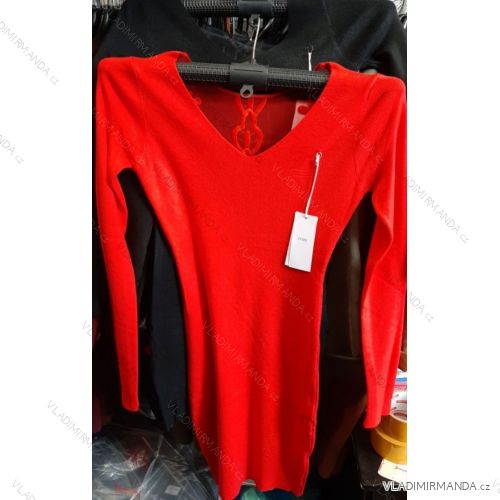 Šaty krátke spoločenské dlhý rukáv dámske (S-XL) MB21 IM619044
