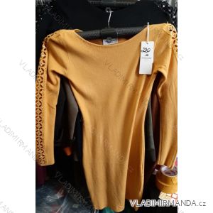 Šaty krátke spoločenské dlhý rukáv dámske (S-XL) MB21 IM619051
