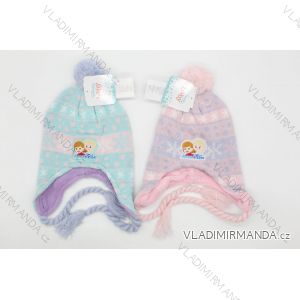 Čiapky zimné s brmbolcom frozen detská dievčenské (48-50) SETINO FR-A-HAT-330