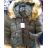 Bunda zimná s kapucňou a kožušinkou dámska nadrozmerná (XL-4XL) POĽSKÁ MÓDA PM219043
