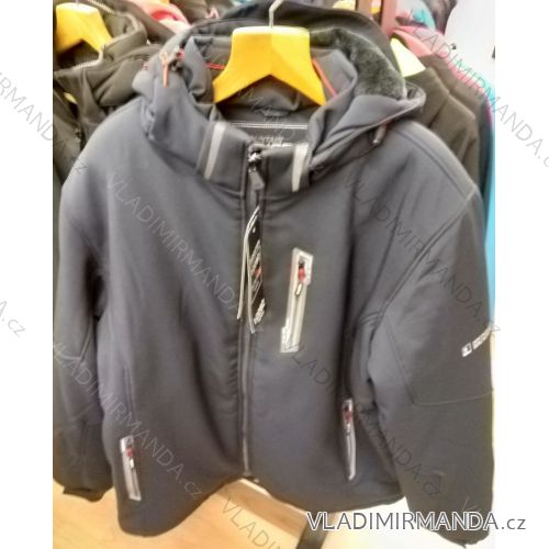 Bunda teplá zimná pánska softshellová nadrozmerná (3XL-6XL) GENSTER BES1912282
