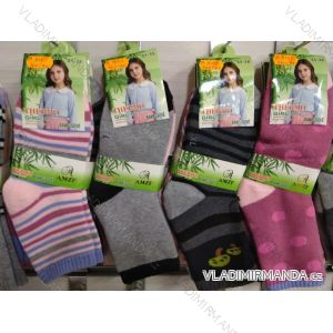 Ponožky teplé bambusové dorast dievčenské (31-38) AMZF B8101
