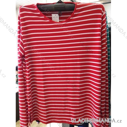 Tričko tunika dlhý rukáv pruhované dámske (M-2XL) NAN YUAN 203-1
