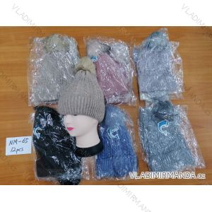Čiapky zimné s brmbolcom dámska (ONE SIZE) DELFIN NM-65
