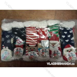 Ponožky teplé vianočný motív dorast dievčenské dámske (27-38) Virgin NA0840
