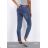 Rifle jeans push up dlhé dámske (xs-xl) NEWPLAY MA519L1828-2