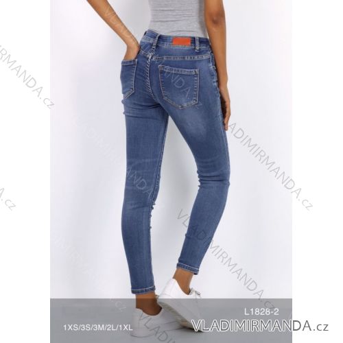 Rifle jeans push up dlhé dámske (xs-xl) NEWPLAY MA519L1828-2