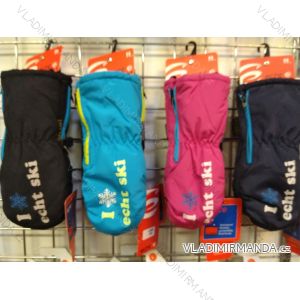 Rukavice palčiaky šušťákové lyžiarske detské dievčenské a chlapčenské (2-5 rokov) Echt ECHT22C083