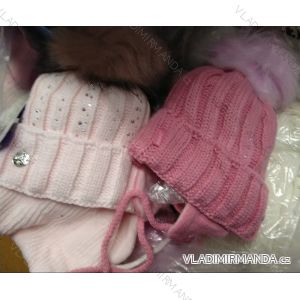 Súprava čiapky a nákrčník detská dievčenské (2-5 rokov) POĽSKÁ vyrov PV919018
