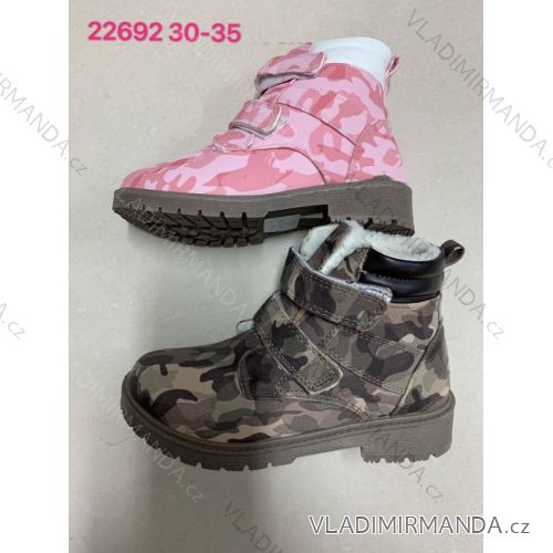 Obuv zimná členková WORKERY dorast chlapčenské dievčenské (30-35) RSHOES RIS1922629
