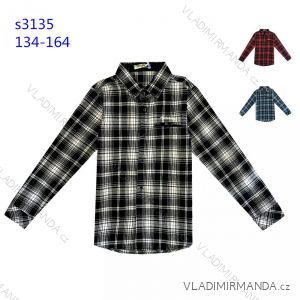 Košeľa flanelová dorast chlapčenská (134-164) KUGO S3135/A