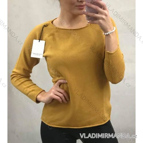 Sveter teplý úpletový dlhý rukáv dámske (uni s/m) TALIANSKÁ MÓDA IM51931151