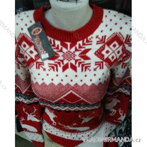 Sveter vianočné vzor teplý pletený dlhý rukáv dámsky (s-xl) TURECKÁ MODA MA719005
