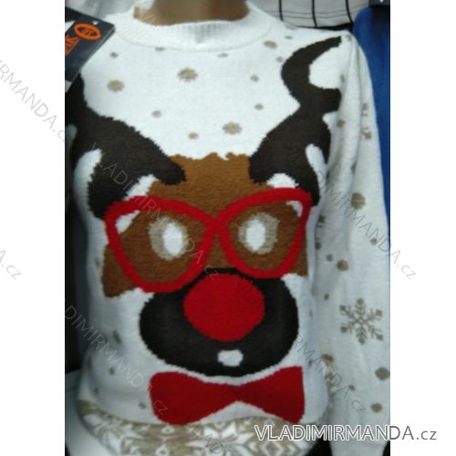 Sveter vianočné vzor teplý pletený dlhý rukáv dámsky (s-xl) TURECKÁ MODA MA719012
