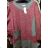 Šaty alá tunika teplej dlhý rukáv dámske nadrozmerné (uni XL / 2XL) TALIANSKÁ MÓDA IM12190110
