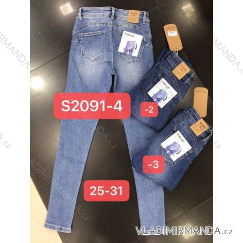 Rifle jeans push up dlhé dámske (25-31) M.SARA MA519S2091-1