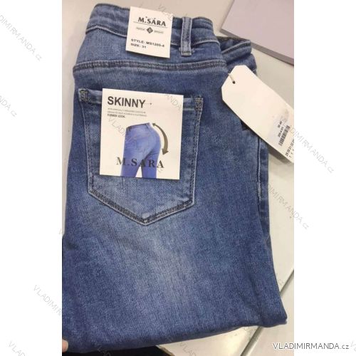 Rifle jeans push up dlhé dámske (25-31) M.SARA MA519S2091-3