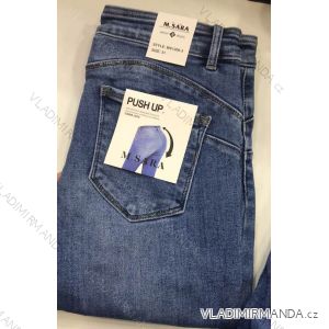 Rifle jeans push up dlhé dámske (25-31) M.SARA MA519S2091-6
