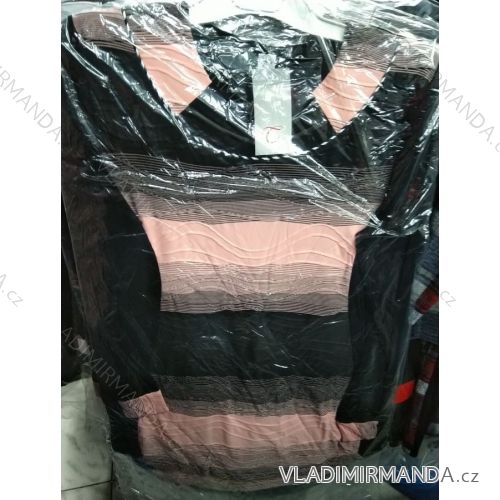 Blúzka tunika dlhý rukáv dámska nadrozmerná (l-4XL) LGM POĽSKÁ MÓDA LGM1963
