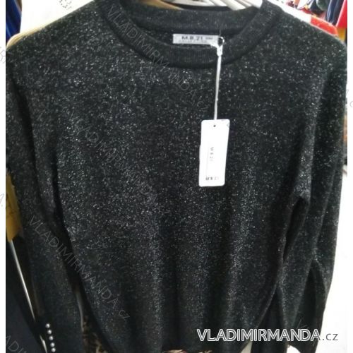 Sveter pletený dlhý rukáv dámsky (uni sm) TALIANSKÁ MÓDA IM919B-676
