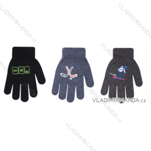 Rukavice teplé detské dorast chlapčenské (14-16-18cm) YOCLUB POĽSKO R-119