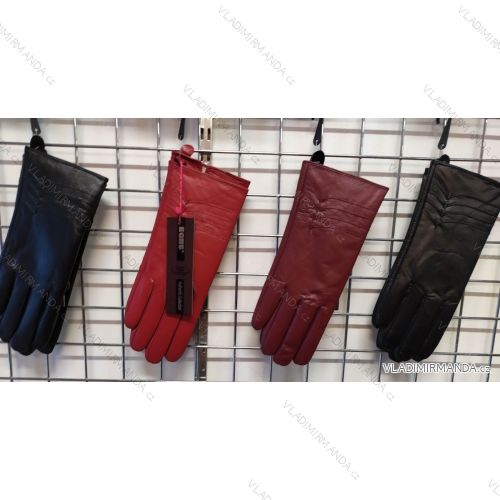 Rukavice zimné prstové koženkové dámske (ONE SIZE) Echt ECHT19B005