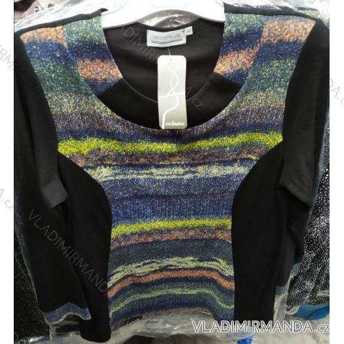 Blúzka tunika dlhý rukáv dámska nadrozmerná (l-4XL) Exclusive POĽSKÁ MÓDA LGM19071

