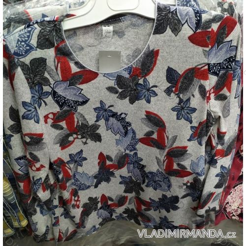 Blúzka tunika dlhý rukáv dámska nadrozmerná (l-4XL) L.G.M. POĽSKÁ MÓDA LGM19074