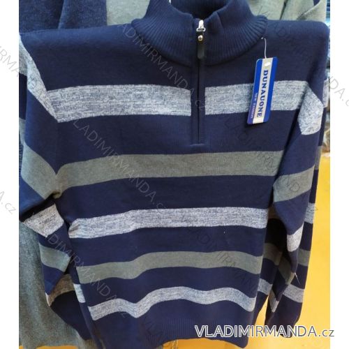 Sveter rolák so zipsom pánsky (l-3XL) DUNAUONE MA819002