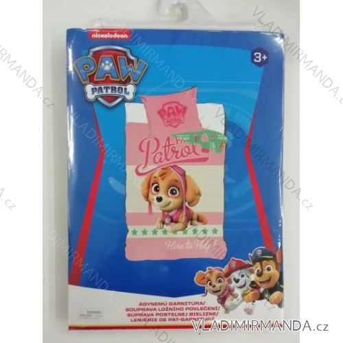 Obliečky paw patrol detské dievčenské (90 * 140, 40 * 55 cm) SETINO 710-376