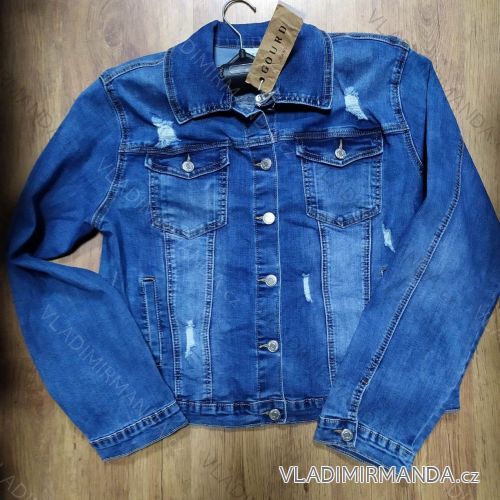 Bunda riflová jeans dámska nadrozmerná (XL-5XL) Gourde MA119GD6030-LK