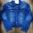 Bunda riflová jeans dámska nadrozmerná (2XL-6XL) P.O.P. SEVEN MA119POP5539-LK