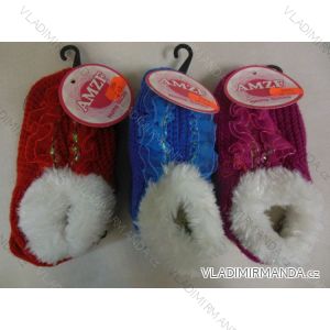 Papuče pletené teplé detské Dievčenské AMZF W-02