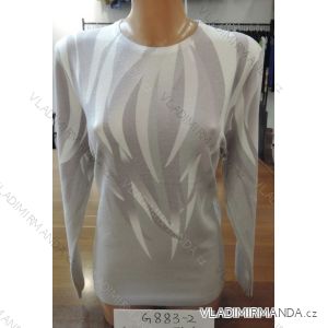 Tričko teplé dlhý rukáv dámske nadrozmerné (M-XXL) DUNAUONE G883-2
