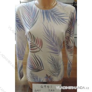 Tričko teplé dlouhý rukáv dámské nadrozměrné (M-XXL) DUNAUONEG941
