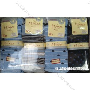 Ponožky slabé dámske bavlnené voľný lem (35-42) NEMECKO PON19007