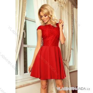 157-8 Dress MARTA with lace - red
 NMC-157-8