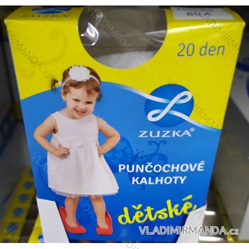 Pančuchové nohavice biele detské ZUZKA ZUZ19007
