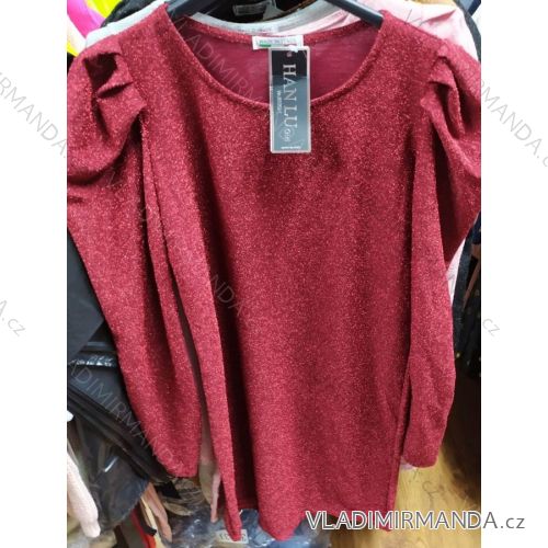 Šaty dlhý rukáv trblietavé elegantné dámske (uni s / m) TALIANSKÁ MÓDA IM919825
