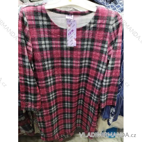 Šaty dlhý rukáv dámske nadrozmerné (40-52) L.G.M. POĽSKÁ MÓDA LGM19087
