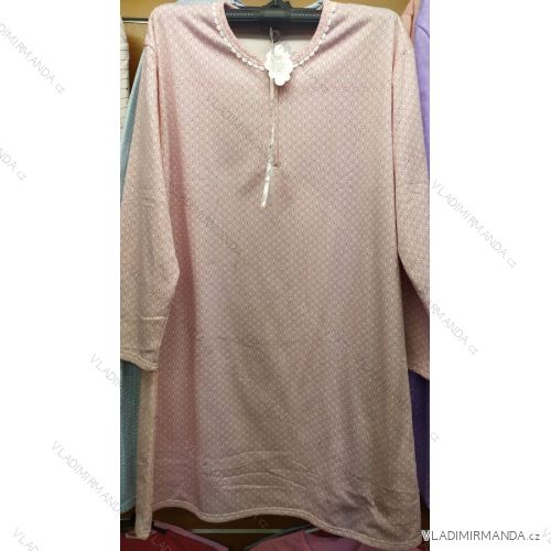 Košele nočné teplé dlhý rukáv dámske nadrozmerné (xl-4XL) VALERIE DREAM LP-8324