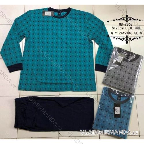 Pyžamo dlhé bavlnené pánske (m-2xl) VALERIE DREAM MB-9868
