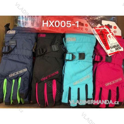 Rukavice prstové lyžiarske dámske (m-xl) Echt HX005-1