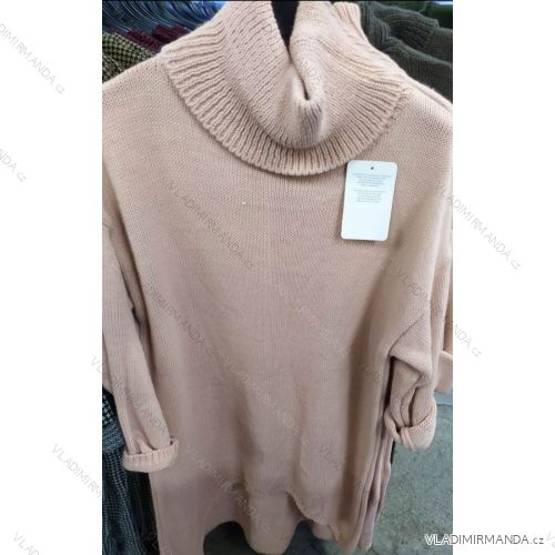 Šaty rolák pletené dlhý rukáv dámska (uni s-l) TALIANSKÁ MÓDA IM720011