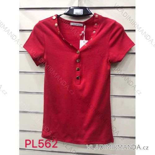 Tričko se cvočky krátký rukáv dámská (s-xl) TURECKÁ MÓDA MA720PL-562