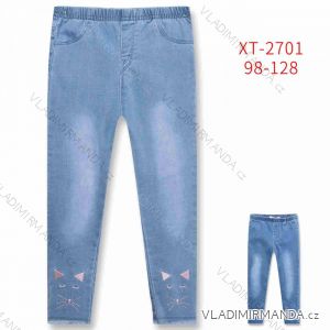 Nohavice džegíny detské dievčenské (98-128) KUGO XT2701
